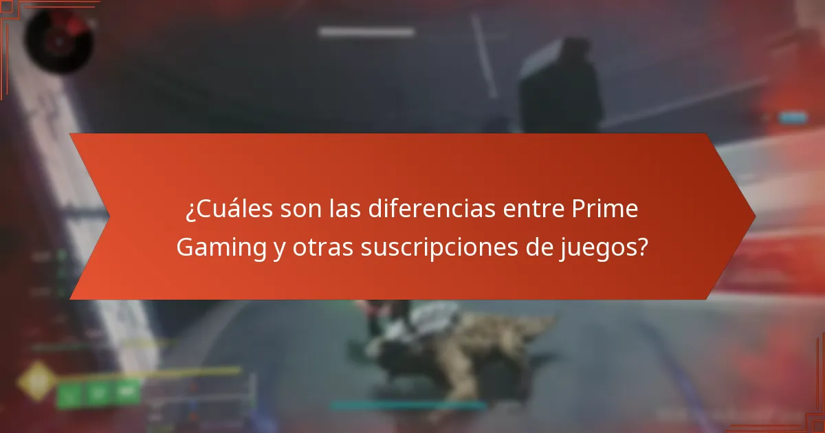 ¿Cuáles son los detalles de la suscripción para Prime Gaming?