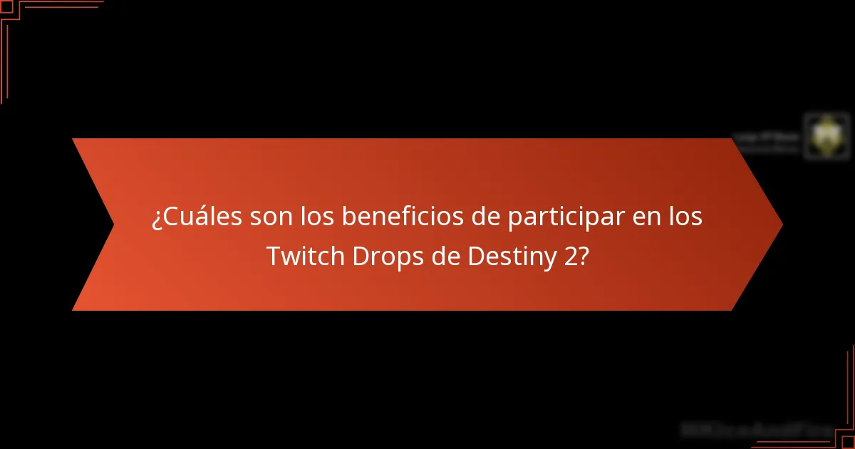 ¿Cómo pueden los usuarios participar en los Twitch Drops de Destiny 2?