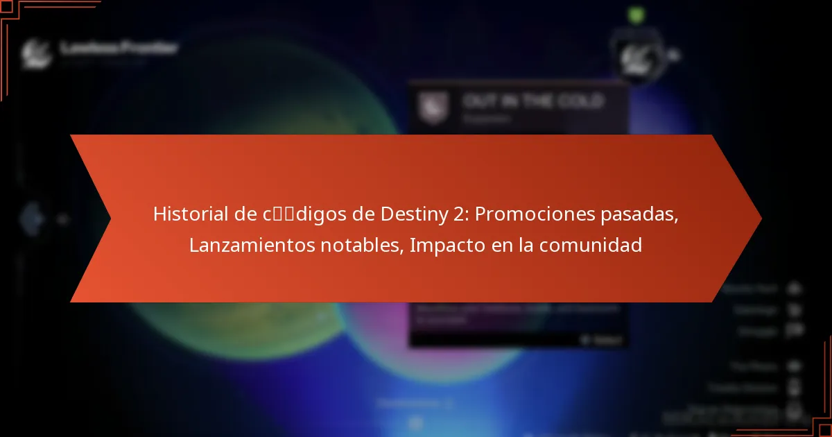 Historial de códigos de Destiny 2: Promociones pasadas, Lanzamientos notables, Impacto en la comunidad